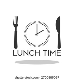 Projeto da hora do almoço. Ícone de menu com sombra