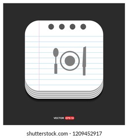 Lunch time icon - Free vector icon