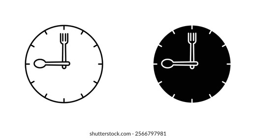 Lunch time icons pack for apps and web UI designs