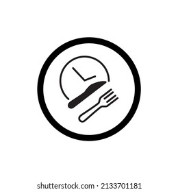 Symbol für Mittagszeit, Vektorelemente für Infografik-Web