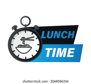 Lunch Time. Lunch Time Logo.
