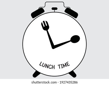 Lunchtime Clock Stock Illustrations Images Vectors Shutterstock