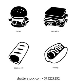 Lunch vector icons