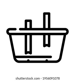 lunchbox constructor line icon vector. lunchbox constructor sign. isolated contour symbol black illustration
