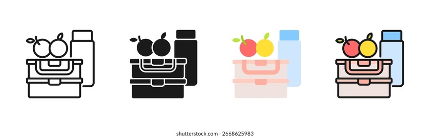 Lunchbox Icon Pack In Multiple Styles