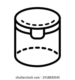 Lunchbox Outline Simple Icon Illustration Lunchbox Stock Vector ...