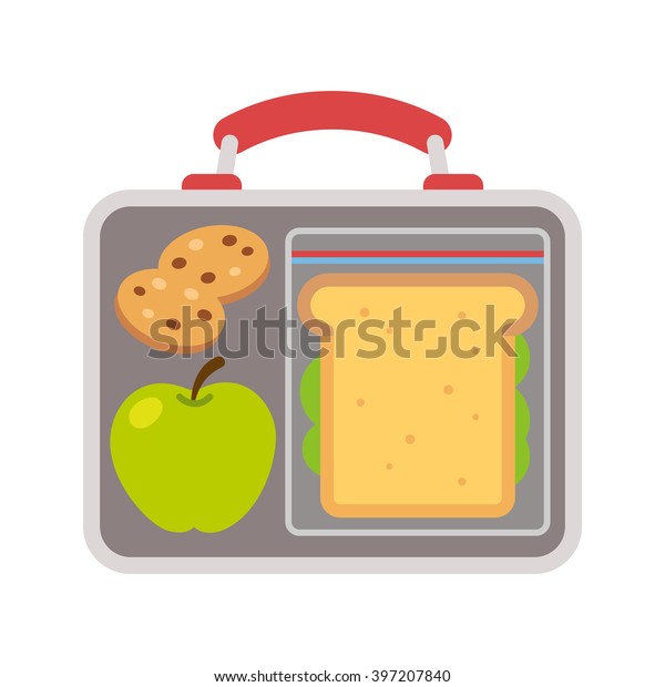 Lunchbox School Lunch Apple Sandwich Cookies Stock Vector (Royalty Free ...