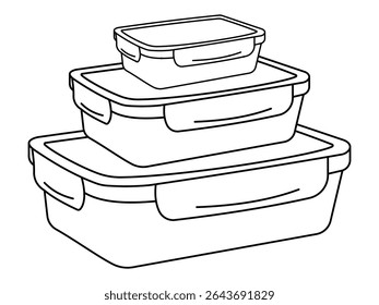 Lunchbox, tiffin box vector symbol design. Food container icon vector design. Silhouette of Food storage containers outline icon. Vector illustration.