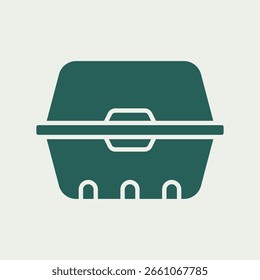 Lunchbox trendy nützlichen Vektor Illustration Design ziemlich bunt Hintergrund.eps