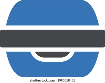 icono de color de glifo vectorial de lonchera
