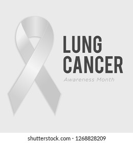 Lung Cancer Awareness Ribbon Background Vector Stock Vector (Royalty ...