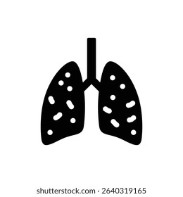 Lung cancer spread spots medical oncology anatomy image