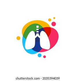 lung care logo design vector inspiration