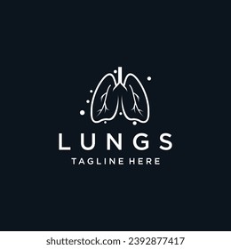 Lung care logo designs nature lungs logo concept vector lungs health logo template Premium Vector