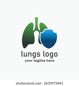Lung Care Logo Vector Template, health logo inspiration