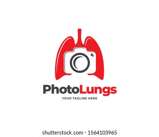 lung check logo design vector