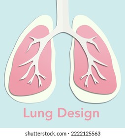 Lung design icon ilustration vector oragan
