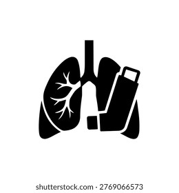 Lung disease icon indicating respiratory disorders, infection, or breathing complications.