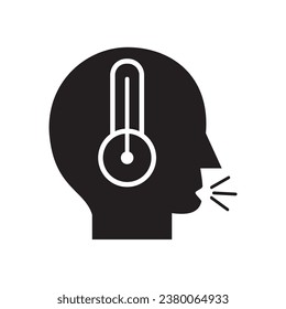 lung disease Pneumonia icons, such as bronchitis, bronchial asthma, spirometry and more. Vector illustration isolated on black white. Editable stroke.