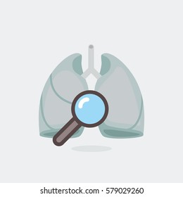 Lung disease vector illustration