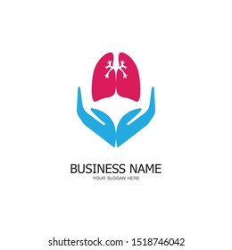 lung health care logo template,emblem,design concept,creative symbol,icon,vector illustration