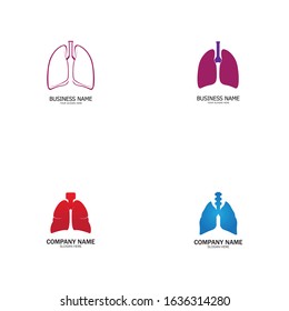 lung health and care logo template,emblem,design concept,creative symbol,icon,vector illustration.