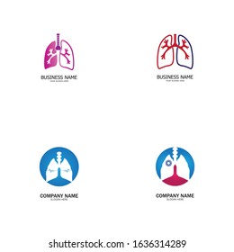 lung health and care logo template,emblem,design concept,creative symbol,icon,vector illustration.