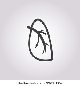 Lung icon. 