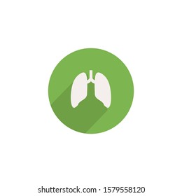 lung icon logo template design