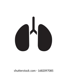 LUNG ICON ,PULMONARY ICON VECTOR