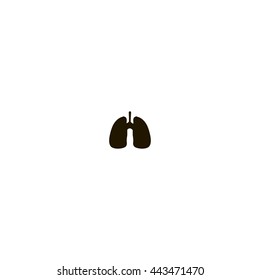 lung icon. lung sign