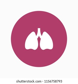 lung icon vector
