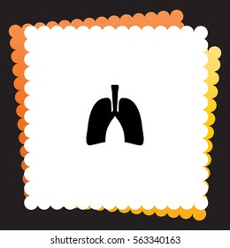 Lung  icon. Vector design. 