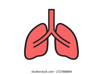 icono pulmonar a ilustración de diseño vectorial 