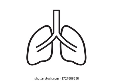lung icon a vector design illustration 