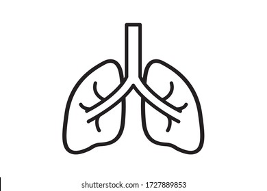 Lung Icon A Vector Design Illustration 