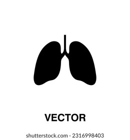 icono de pulmón una ilustración de diseño vectorial sobre fondo blanco para una aplicación un sitio..eps