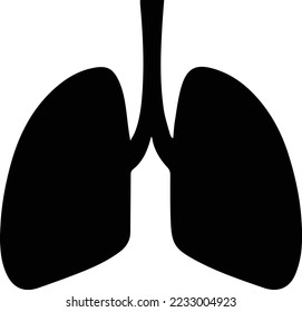 lung icon, Vector illustration. organ icon vector