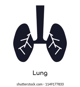 Lung icon vector isolated on white background for your web and mobile app design, Lung logo concept