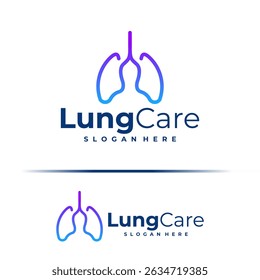 Lung logo design concept vector. Lung Care Logo Design Template. Creative Symbol. Icon