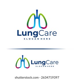 Lung logo design concept vector. Lung Care Logo Design Template. Creative Symbol. Icon
