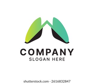 Lung logo icon colorful vector template design.