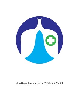 Lung logo images design illustration