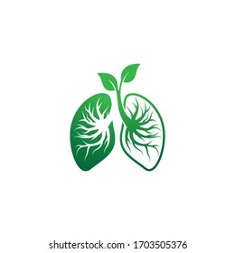 Lung logo template vector icon design