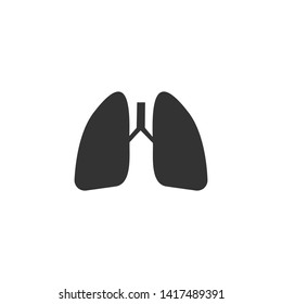 Lung Medical Icon and Logo template