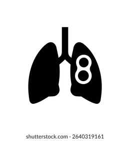 Lung nodule circular mark medical respiratory anatomy image