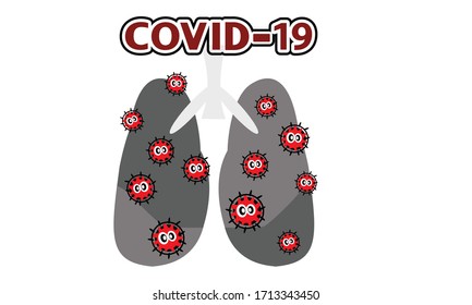 Lung with pneumonia,Novel Coronavirus Pneumonia (NCP). 2019-nCoV disease.