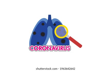 Pulmón con neumonía, neumonía por el virus de Novel Coronavirus (NCP). Enfermedad de 2019-nCoV.