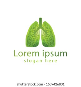 lung respiratory logo Ideas. Inspiration logo design. Template Vector Illustration. Isolated On White Background