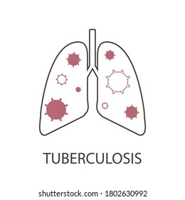 Lung Symbol Tuberculosis Medical Banner Poster Stock Vector (Royalty ...